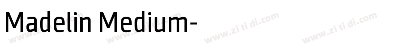 Madelin Medium字体转换